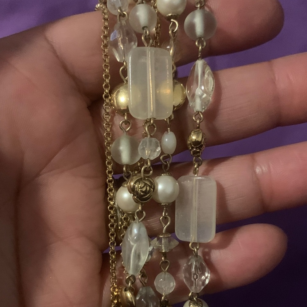 Lia Sophia Triple Strand Necklace